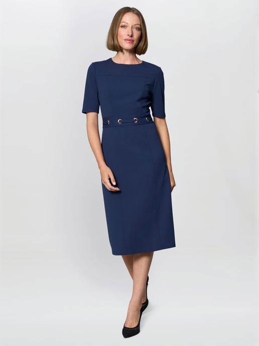 Everley Tailored Belted Dress - Image 2