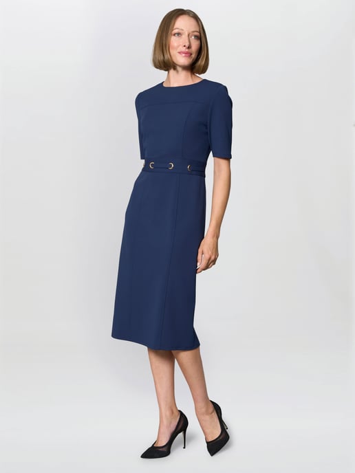 Everley Tailored Belted Dress - Image 3