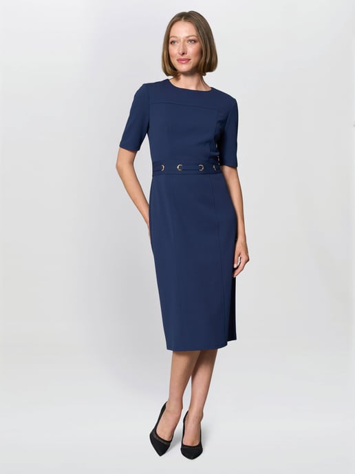 Everley Tailored Belted Dress - Image 5