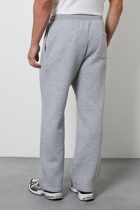 Grey Marl Straight Leg Joggers - Image 3