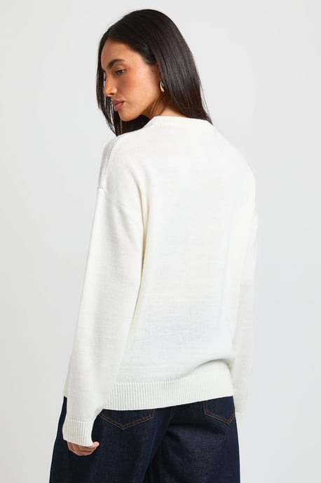Holly Jolly Longline Christmas Jumper - Image 2