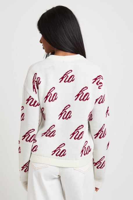 Oversized Ho Ho Ho Chrismtas Cardigan - Image 2