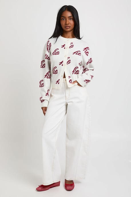 Oversized Ho Ho Ho Chrismtas Cardigan - Image 3