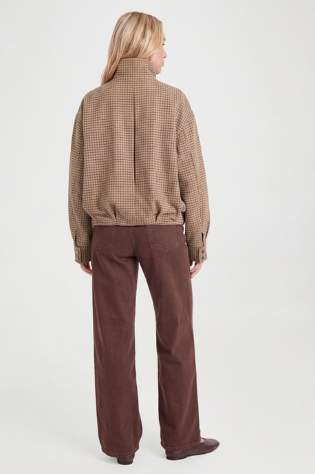 Tonal Check Wool Look Jacket - Image 2