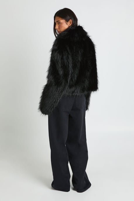 Tall Faux Fur Collared Jacket - Image 3