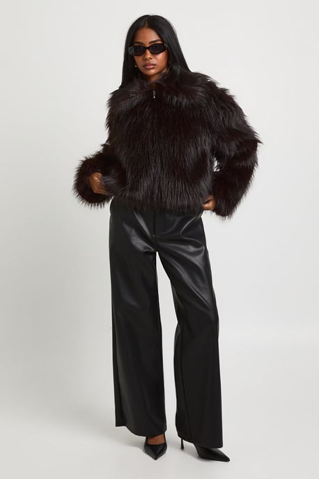 Faux Fur Collared Jacket - Image 3