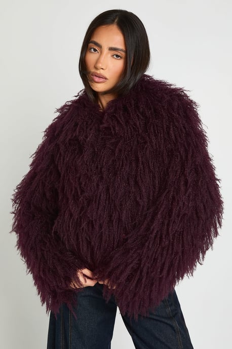 Shaggy Faux Fur Jacket - Image 1