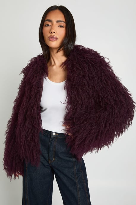 Shaggy Faux Fur Jacket - Image 4