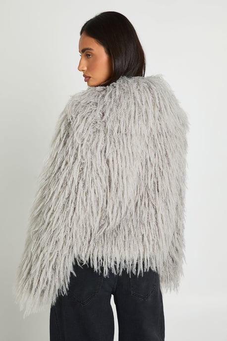 Shaggy Faux Fur Jacket - Image 2