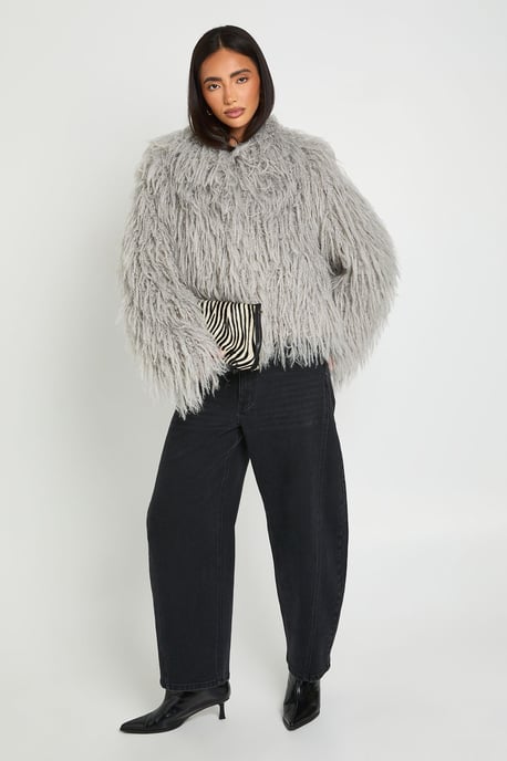 Shaggy Faux Fur Jacket - Image 3