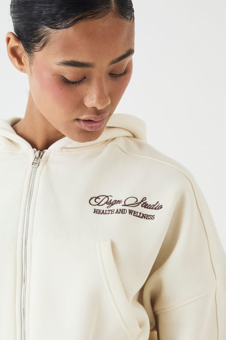 DSGN Studio Health & Wellness Boxy Crop Hoodie - Image 4