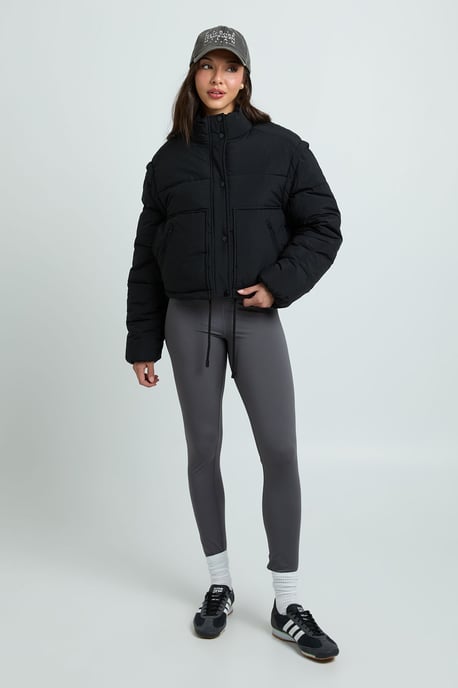 Funnel Neck Puffer Jacket - Image 1