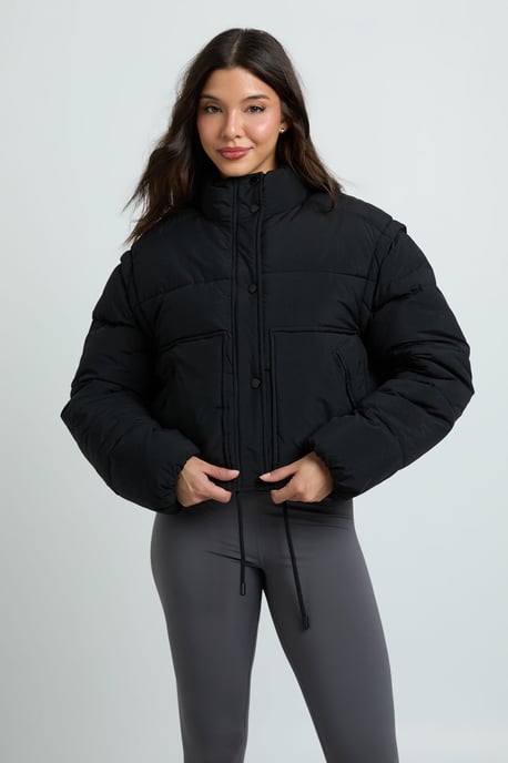 Funnel Neck Puffer Jacket - Image 3