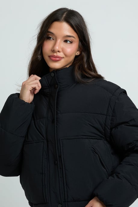 Funnel Neck Puffer Jacket - Image 4