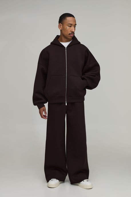 Batwing Zip Through Scuba Hoodie - Image 4