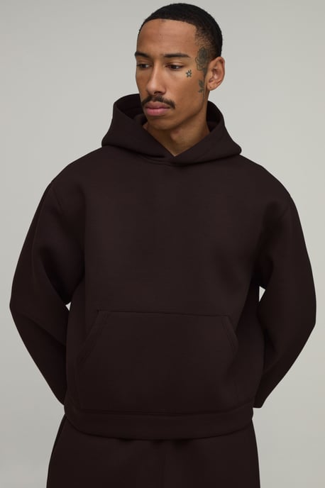 Oversized Boxy Scuba Hoodie - Image 1