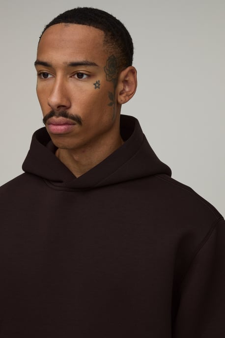 Oversized Boxy Scuba Hoodie - Image 3