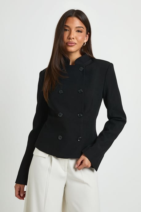 Military Style Fitted Blazer - Image 1