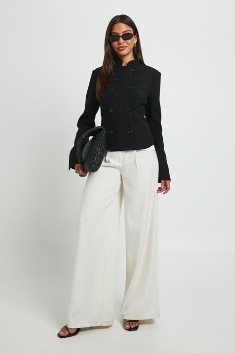Military Style Fitted Blazer - Image 2