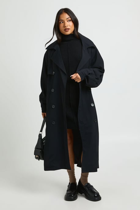 Petite Oversized Raglan Sleeve Trench Coat - Image 1