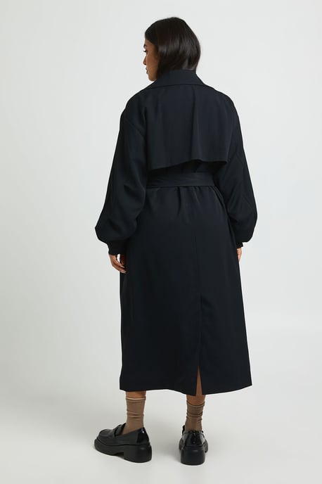 Petite Oversized Raglan Sleeve Trench Coat - Image 3