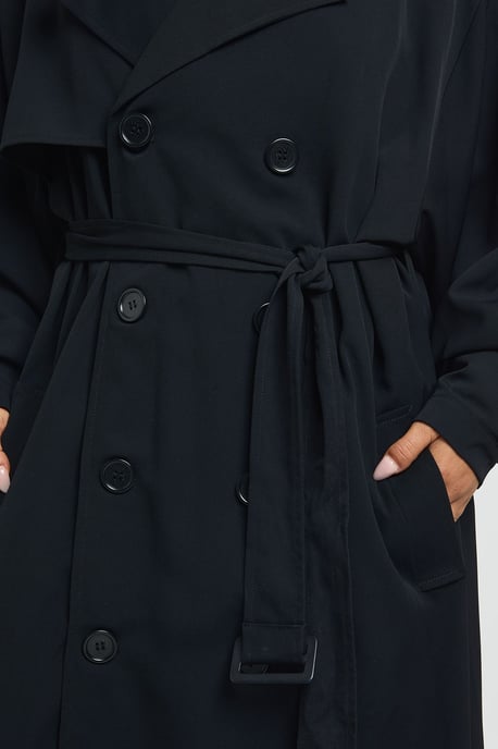 Petite Oversized Raglan Sleeve Trench Coat - Image 4