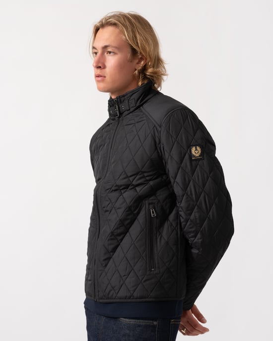 Long Sleeve Padded Jacket in Black - Image 2