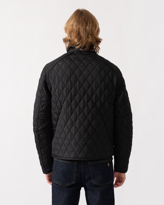 Long Sleeve Padded Jacket in Black - Image 3