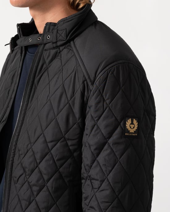 Long Sleeve Padded Jacket in Black - Image 5