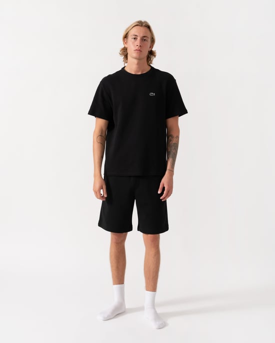 Short Sleeve Logo Detail T-Shirt in Black - Image 4