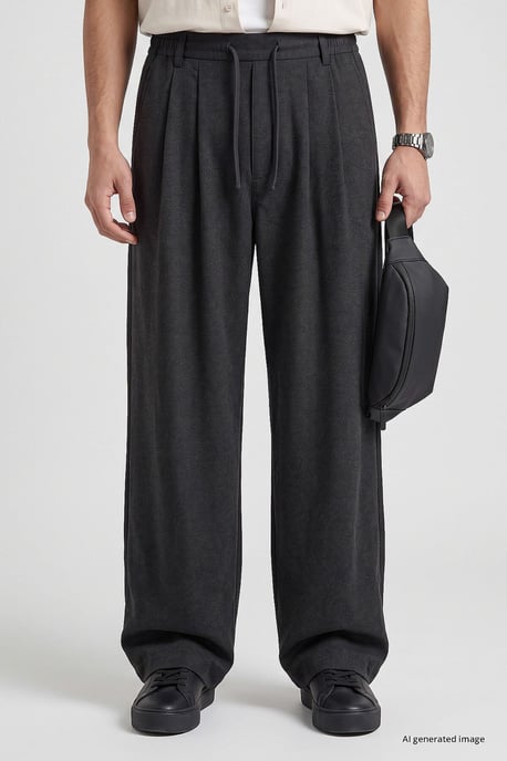 Men's Viscose Blend Trousers - Image 4
