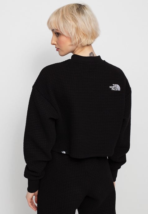 The North Face Mhysa Quilted Long Sleeve Sweat Top in Black - Image 2