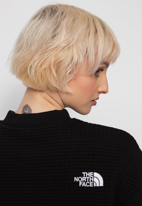 The North Face Mhysa Quilted Long Sleeve Sweat Top in Black - Image 5