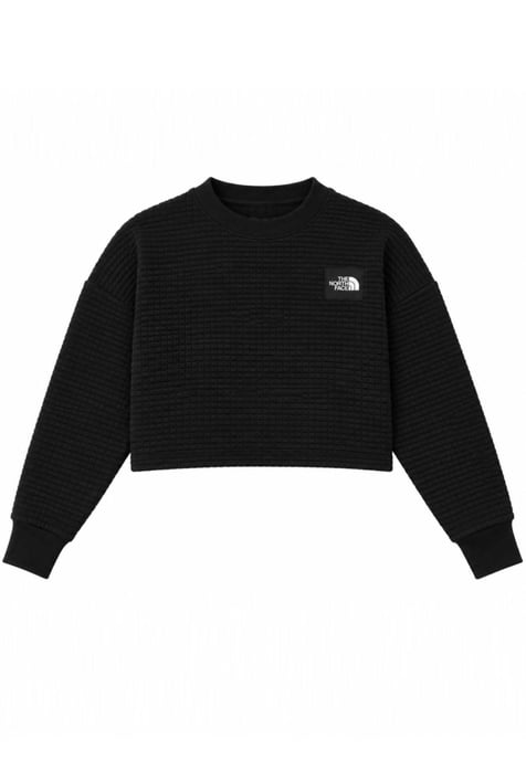 The North Face Mhysa Quilted Long Sleeve Sweat Top in Black - Image 6