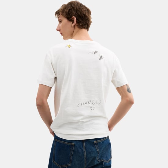Sketch Print T-Shirt - Image 3
