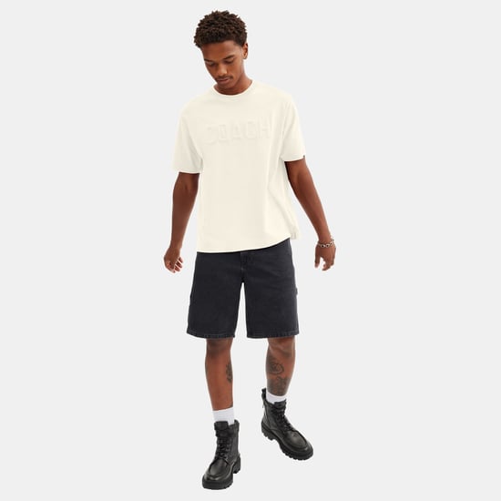 Debossed T-Shirt In Organic Cotton - Image 2