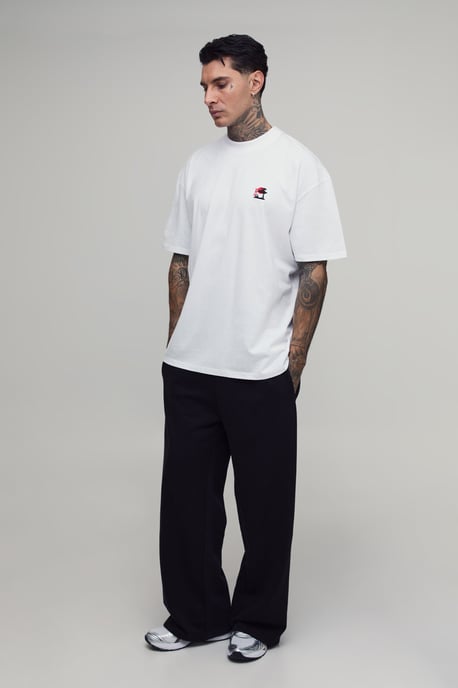 Tall Oversized Blossom Embroidered T-Shirt - Image 5