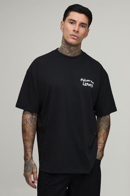 Tall Oversized Korn License Print T-Shirt - Image 2