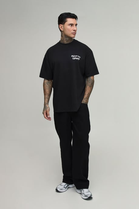 Tall Oversized Korn License Print T-Shirt - Image 5