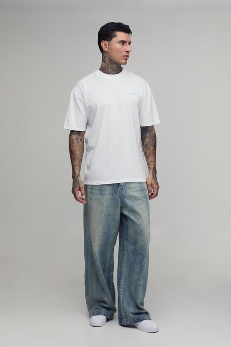 Tall White Oversized Paris Photographic Print T-Shirt - Image 5