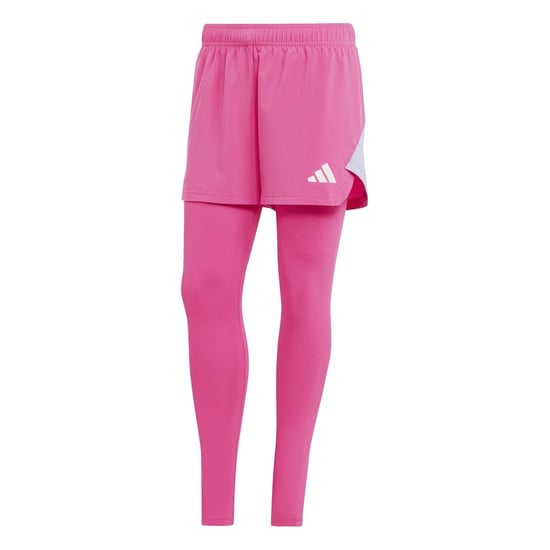 Women's adidas Stitched Fitted Cuff Solid Patterned Leggings in Pink - Image 1