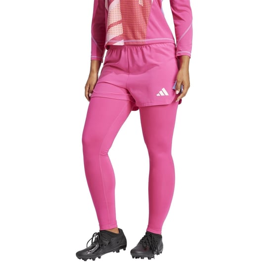 Women's adidas Stitched Fitted Cuff Solid Patterned Leggings in Pink - Image 2