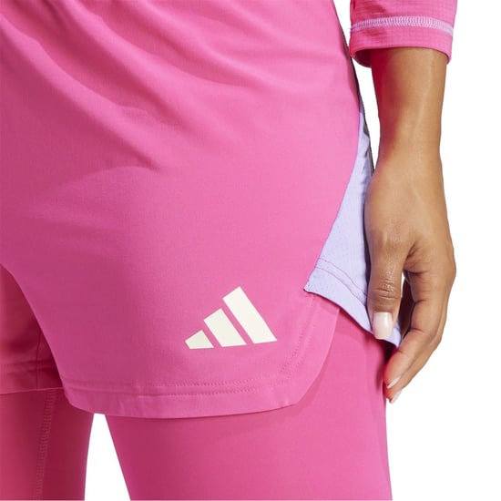 Women's adidas Stitched Fitted Cuff Solid Patterned Leggings in Pink - Image 4