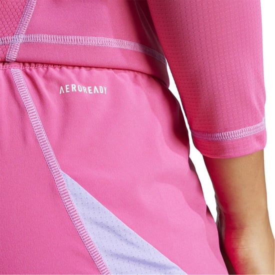 Women's adidas Stitched Fitted Cuff Solid Patterned Leggings in Pink - Image 5