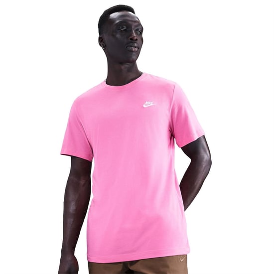 Men's Nike Sportswear Club T-Shirt in Playful Pink - Image 1