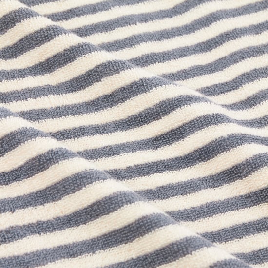 Yard Hebden Striped 100% Cotton Extra Large Bath Sheet, Mineral Blue - Image 3