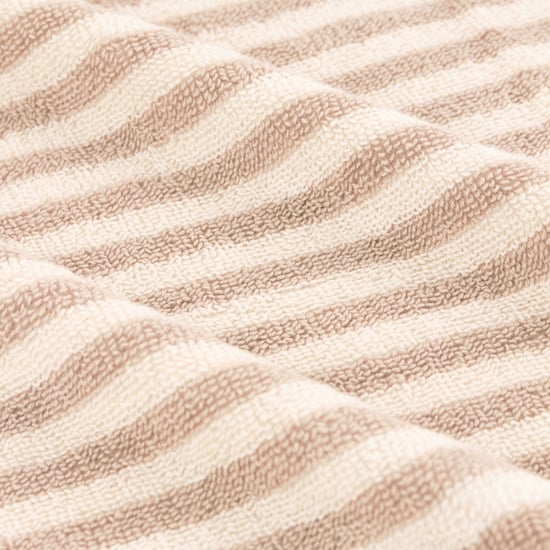 Yard Hebden Striped 100% Cotton Extra Large Bath Sheet, Natural - Image 3
