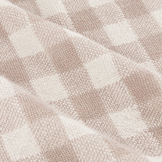 Yard Barton Gingham Check Bath Sheet, Natural - Image 3