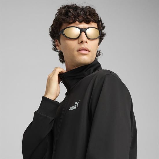 Men's Puma Ess Poly Suit Cl Tracksuit in Black - Image 5