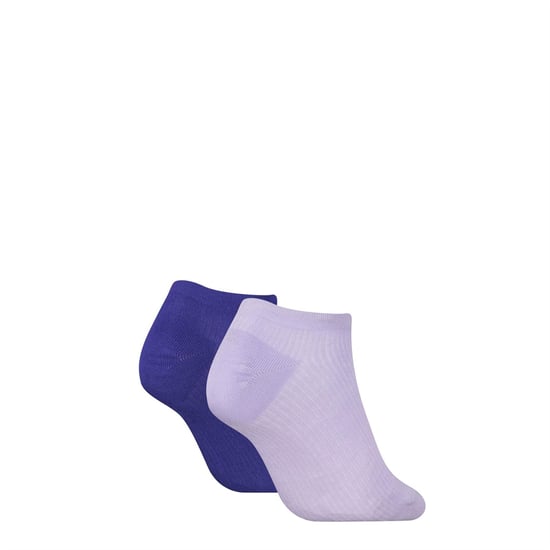 Women's Puma Rib Trainers Socks in Purple Combo - Image 2